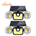 3 Head 83COB Security Lights Waterproof Solar Light Outdoor Wall With Sensor Solar Powered PIR Motion Sensor Solar Light